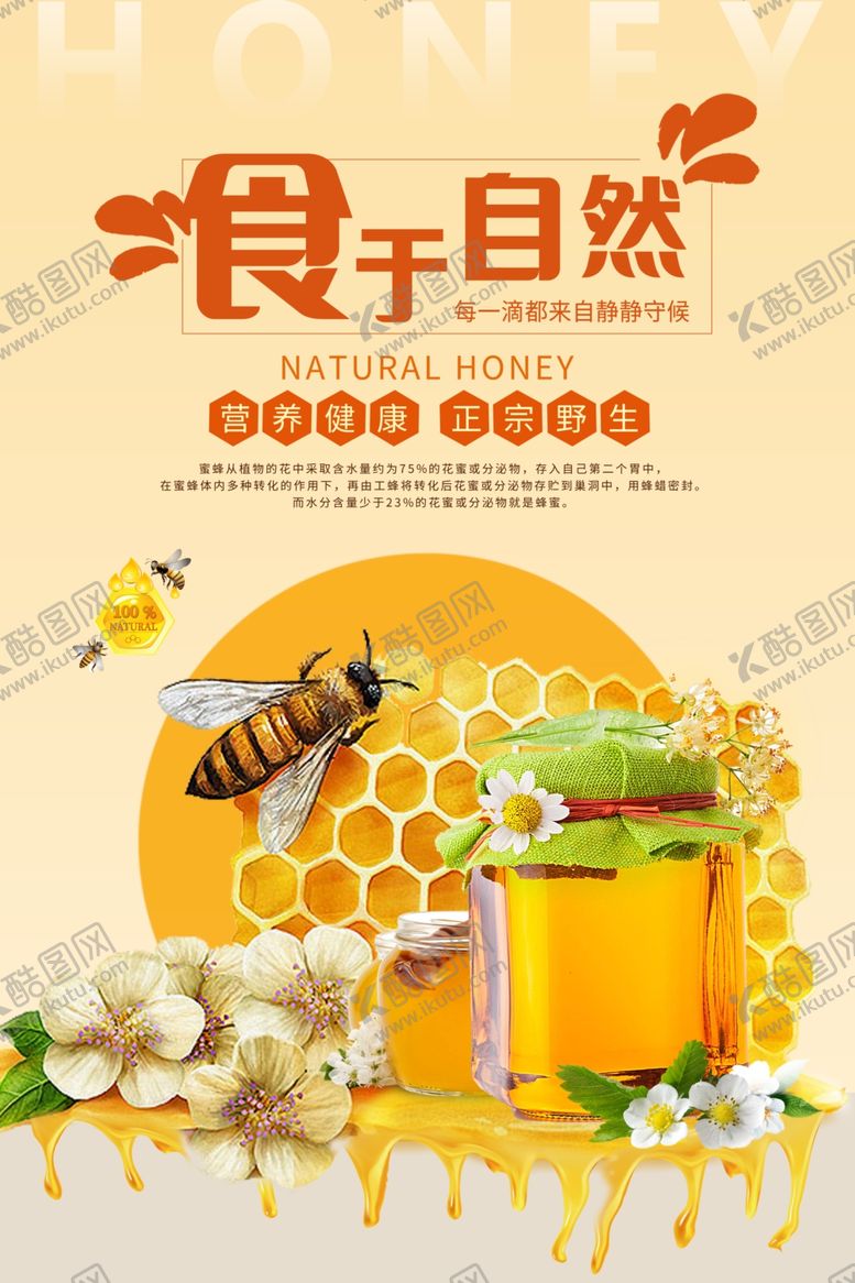编号：44768004050847228520【酷图网】源文件下载-蜂蜜海报