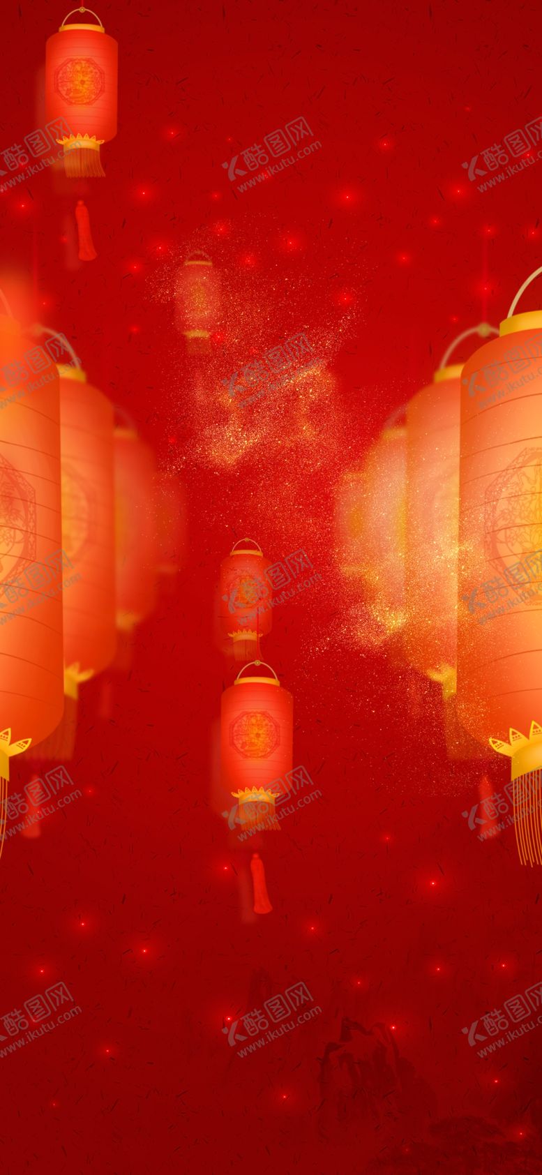 编号：68537301290225061150【酷图网】源文件下载-红色灯笼背景