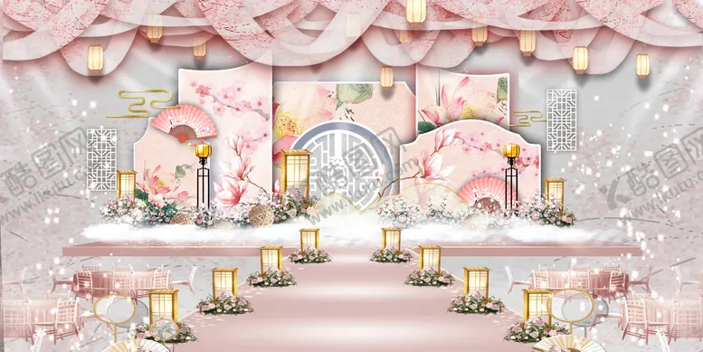 编号：39425610080803026291【酷图网】源文件下载-中式婚礼效果图