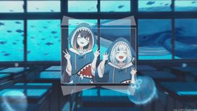 彩色动漫人物插画背景