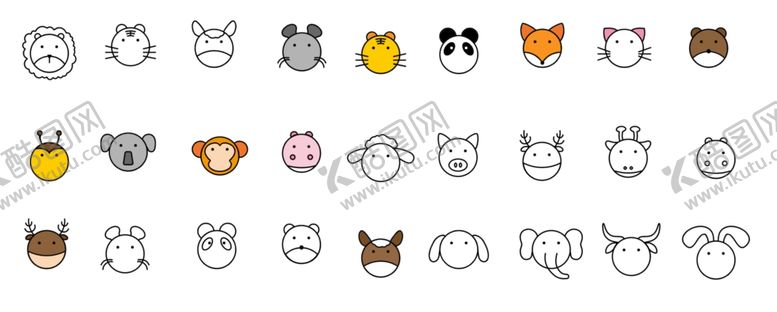 编号：36886709201157143761【酷图网】源文件下载-各类动物图标