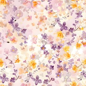 梦幻花卉图案背景