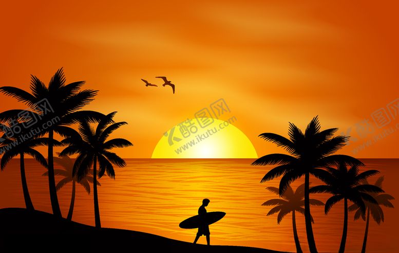 编号：32306209161458422838【酷图网】源文件下载-夕阳背景