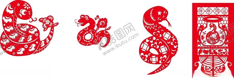编号：64807502272251135478【酷图网】源文件下载-蛇年剪纸