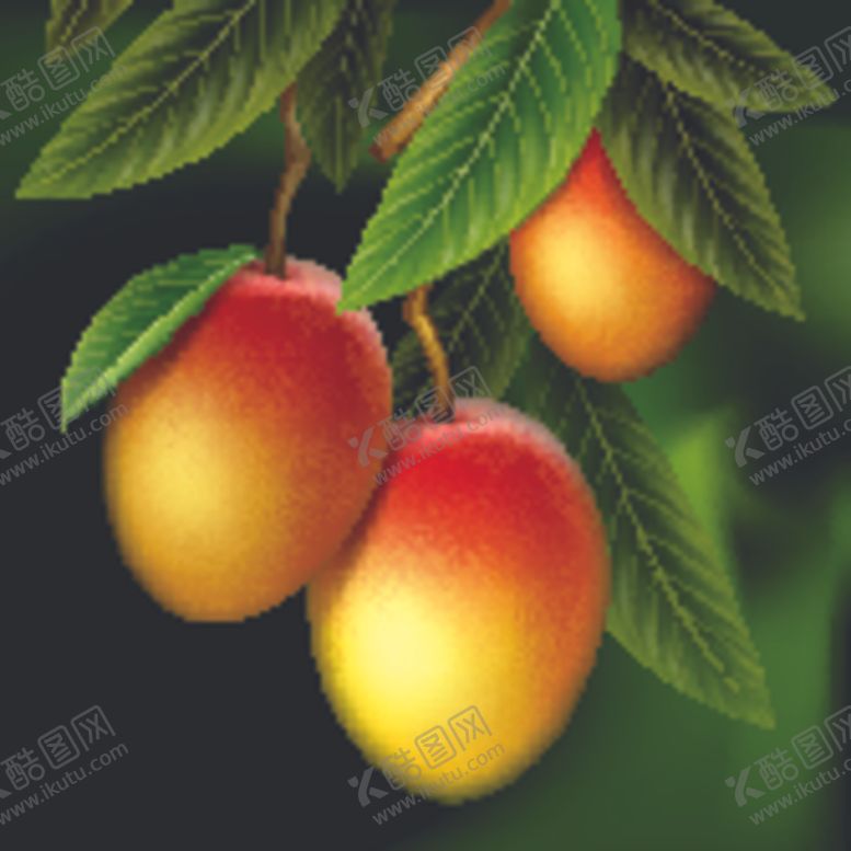 编号：25152704080216473813【酷图网】源文件下载-芒果水果蔬菜