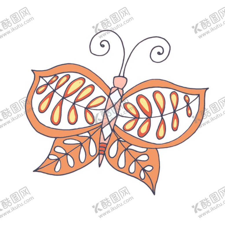 编号：67943109202000529887【酷图网】源文件下载-花朵蝴蝶卡通图案