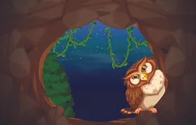 卡通猫头鹰