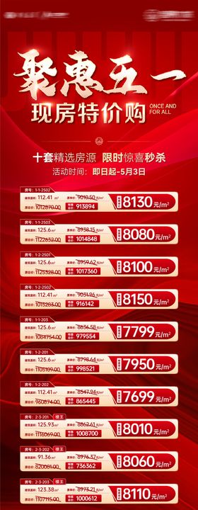 五一特价房海报