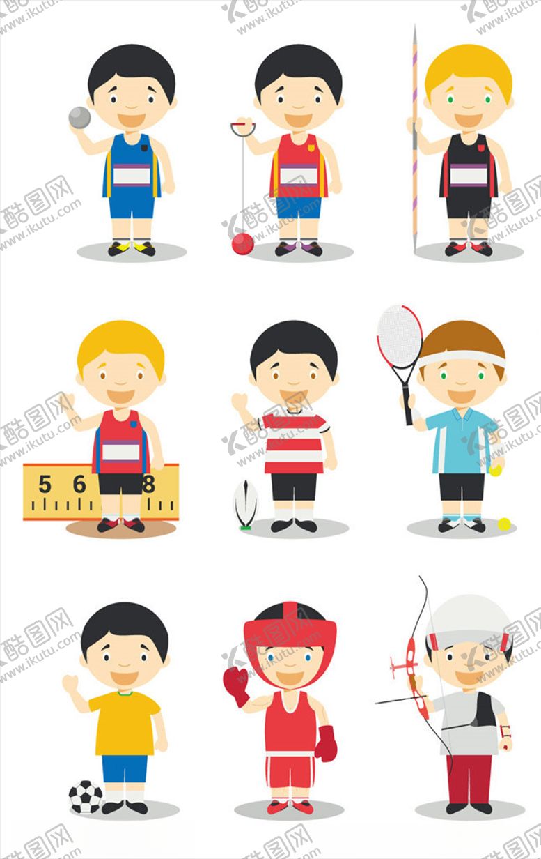 编号：98382410181907197367【酷图网】源文件下载-扁平卡通人物