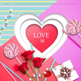 创意情人节礼物海报