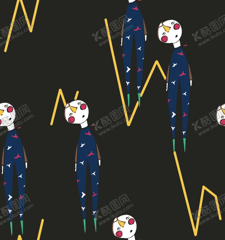 编号：62955504221048005500【酷图网】源文件下载-跳舞的小卡通人