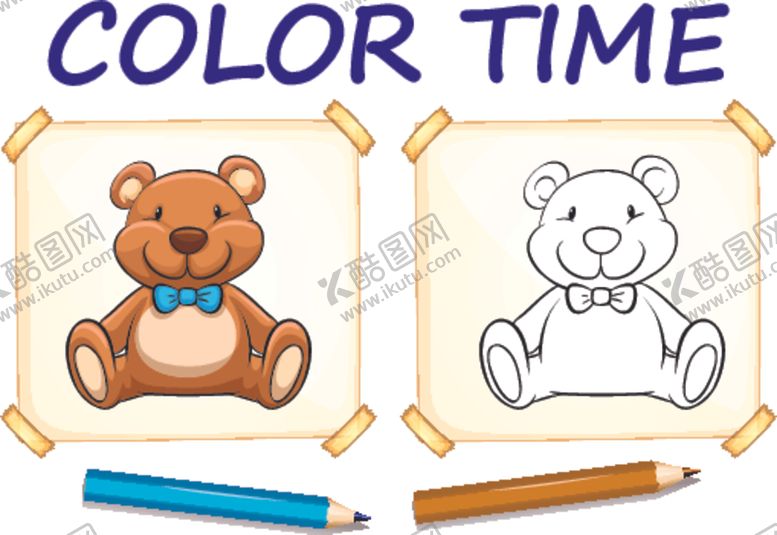 编号：45764009290440223986【酷图网】源文件下载-卡通着色卡片