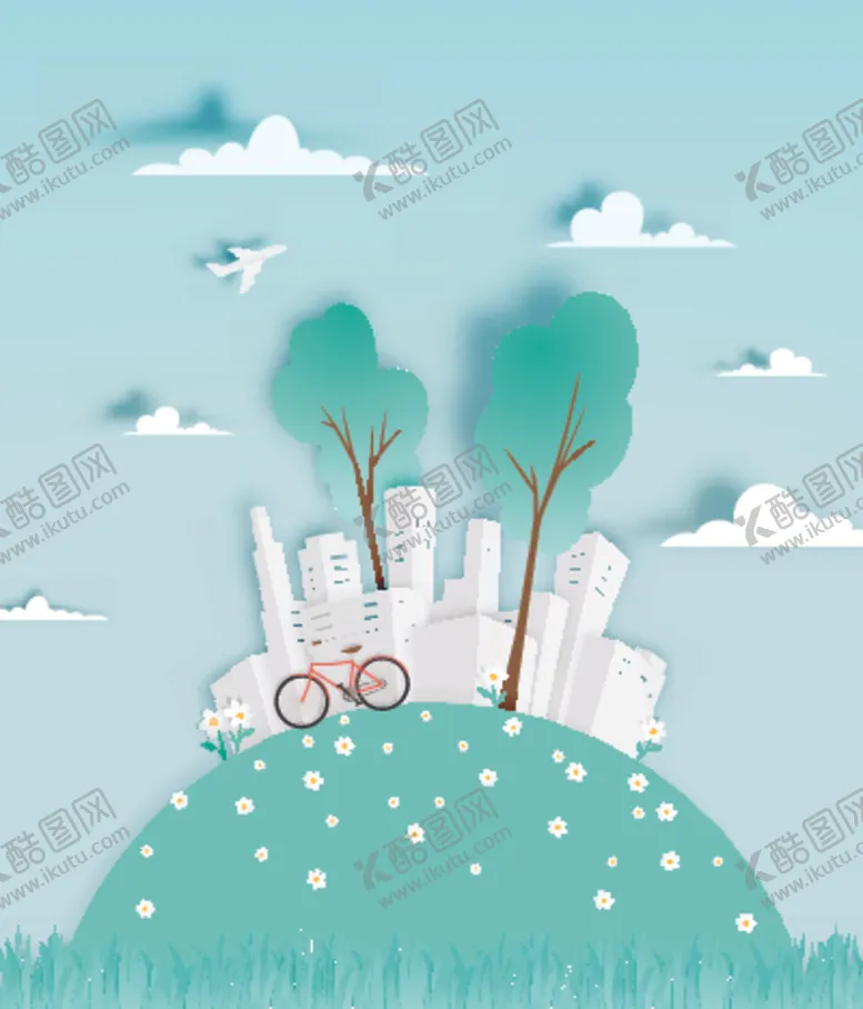 编号：62988406271520028658【酷图网】源文件下载-扁平风景