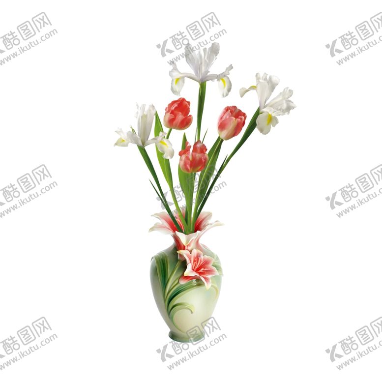 编号：76402807040621127463【酷图网】源文件下载-郁金香花瓶