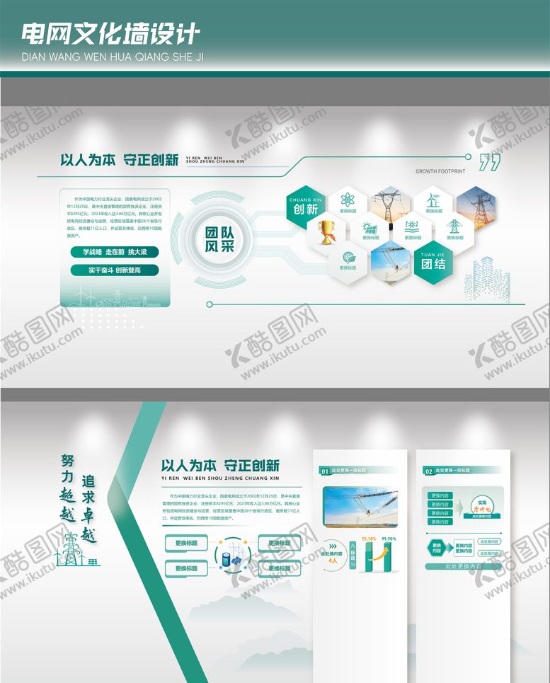 编号：47468209080626142801【酷图网】源文件下载-电力企业文化墙