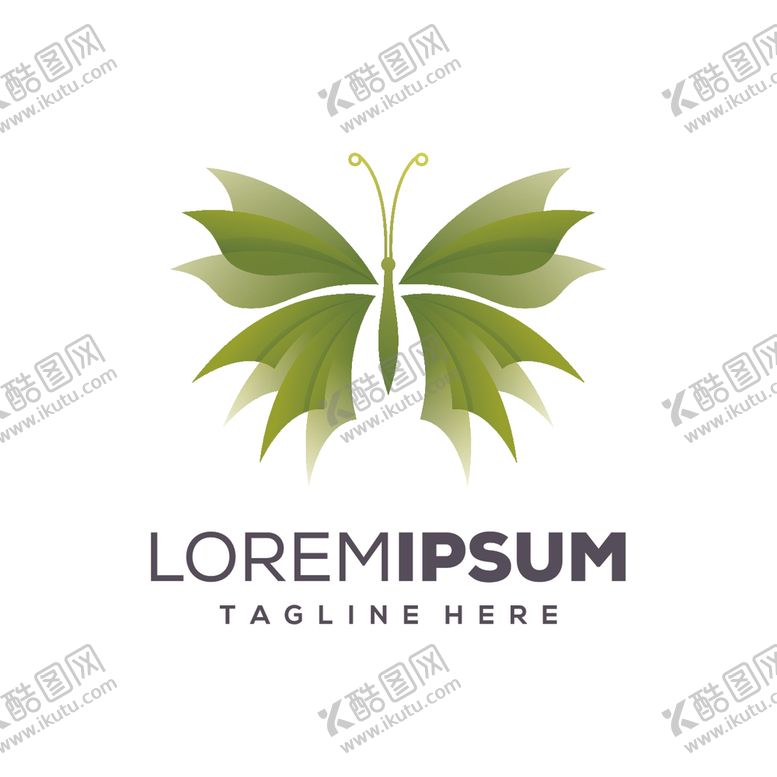 编号：63982809141657217841【酷图网】源文件下载-蝴蝶logo