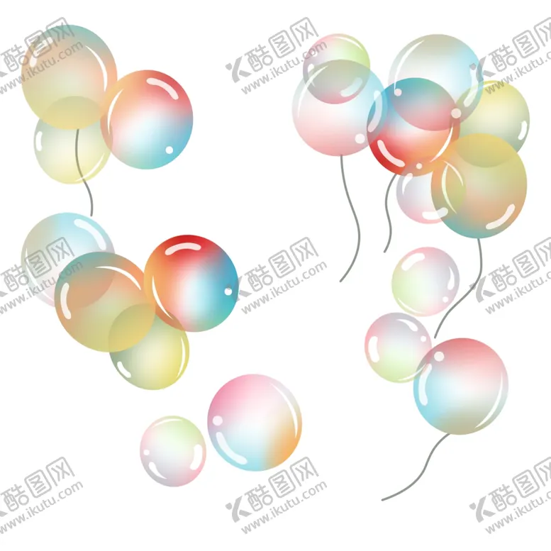 编号：33193803160328362639【酷图网】源文件下载-气球节日浪漫装饰元素