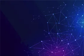 科技感背景时尚霓虹电路未来