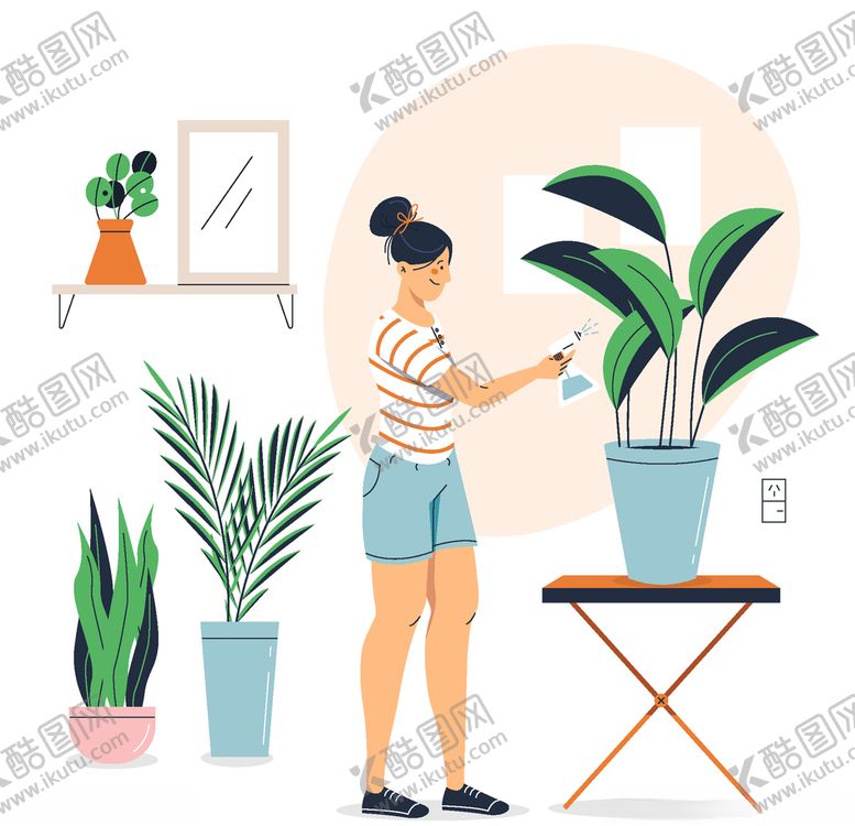 编号：99874007020242145498【酷图网】源文件下载-矢量卡通休闲人物
