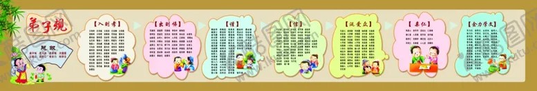 编号：34316407010956527754【酷图网】源文件下载-弟子规
