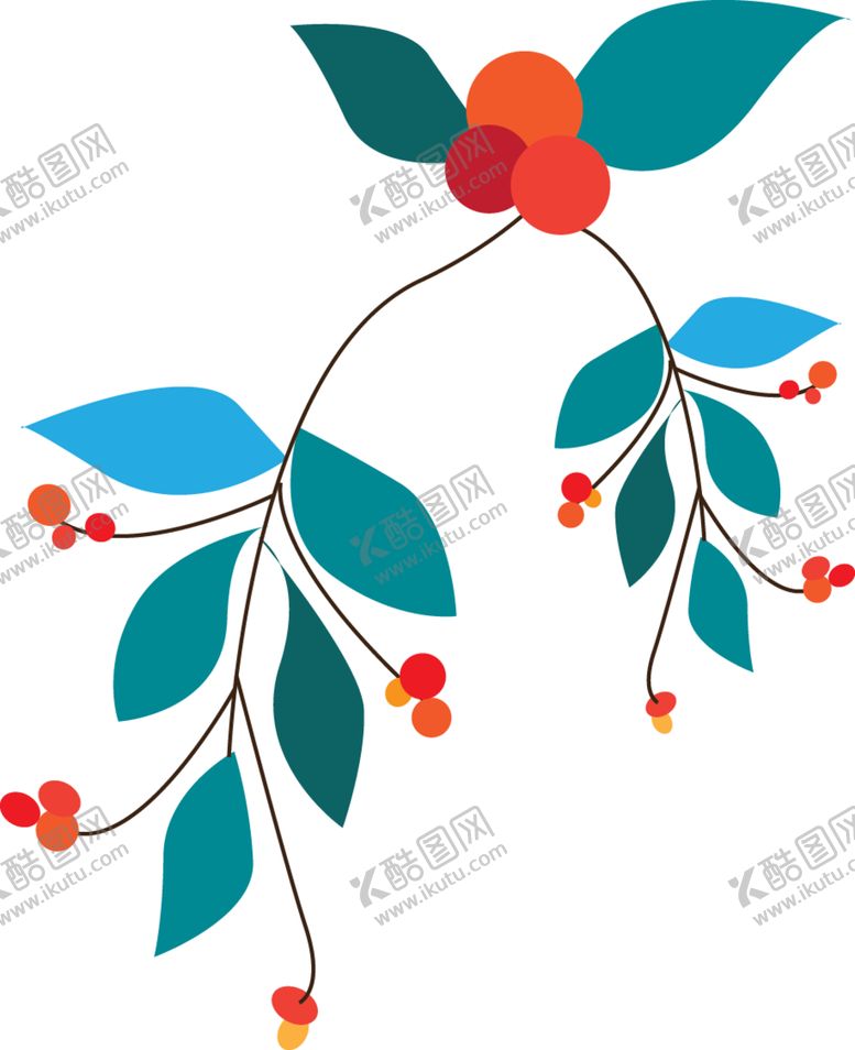 编号：98291510131045187070【酷图网】源文件下载-欧式彩绘植物