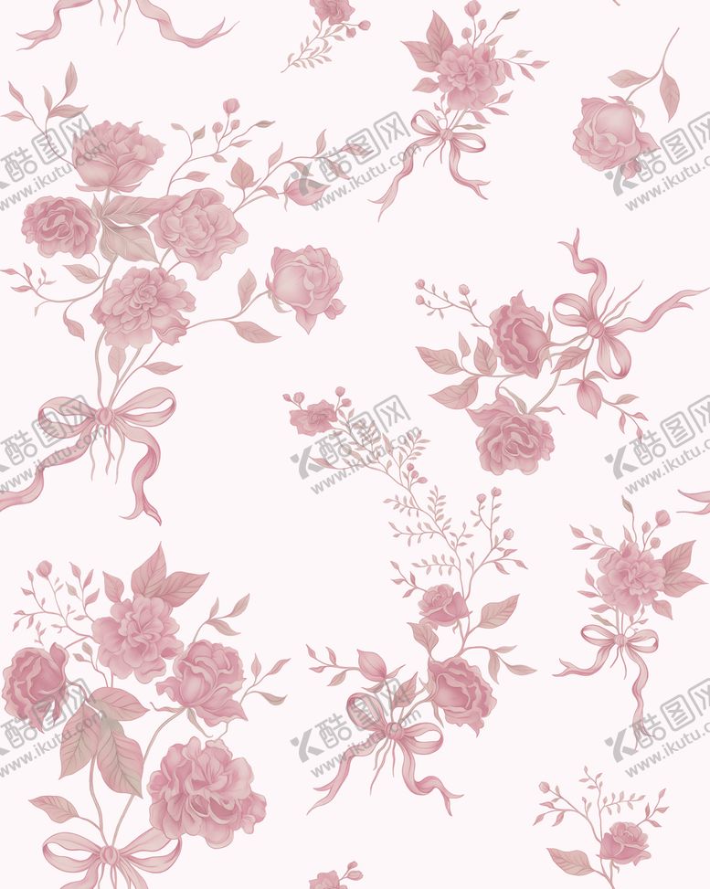 编号：81947904292116039672【酷图网】源文件下载-淡紫色花卉图案背景