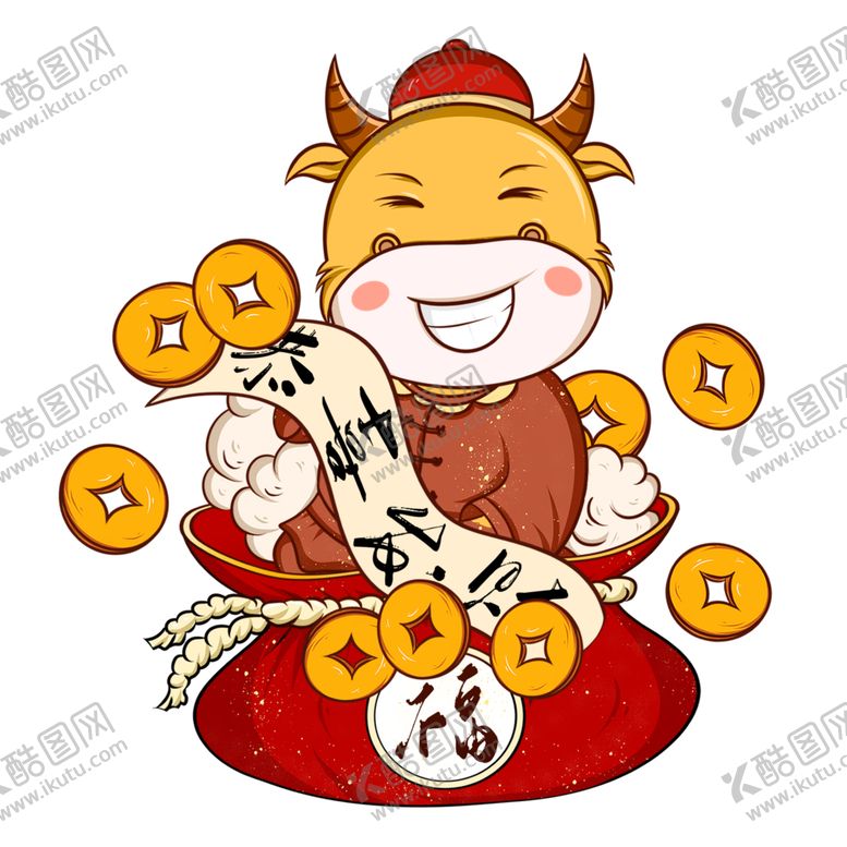 编号：21395406151040336235【酷图网】源文件下载-卡通牛