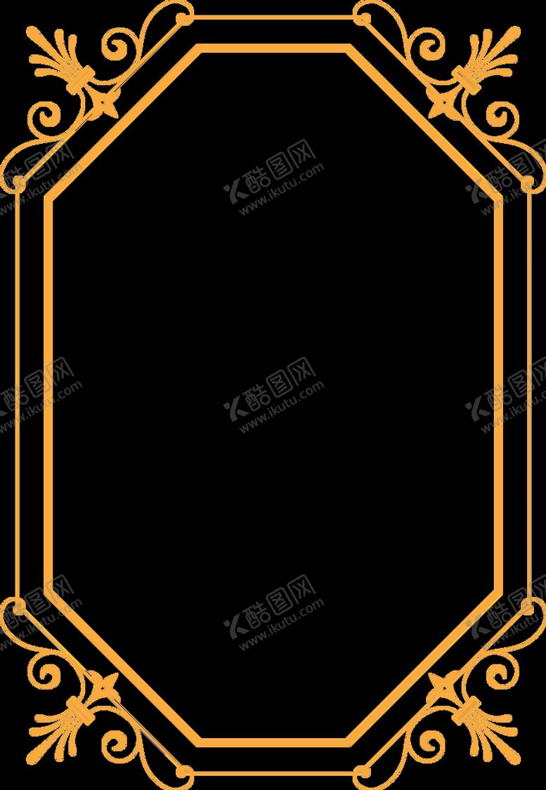 编号：90025011031605404295【酷图网】源文件下载-古典花纹边框