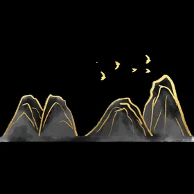 手绘古风插画背景图片中国海报江山如素材海报