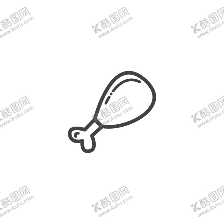编号：52444509220800226575【酷图网】源文件下载-鸡腿图标