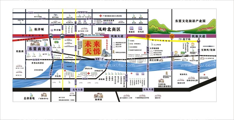 编号：20378512300647324918【酷图网】源文件下载-房地产区位图