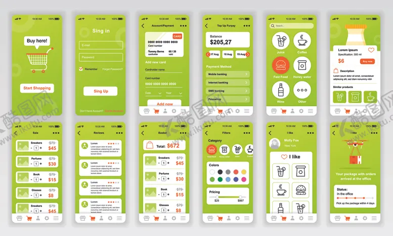 编号：70140904201420399242【酷图网】源文件下载-UI界面设计