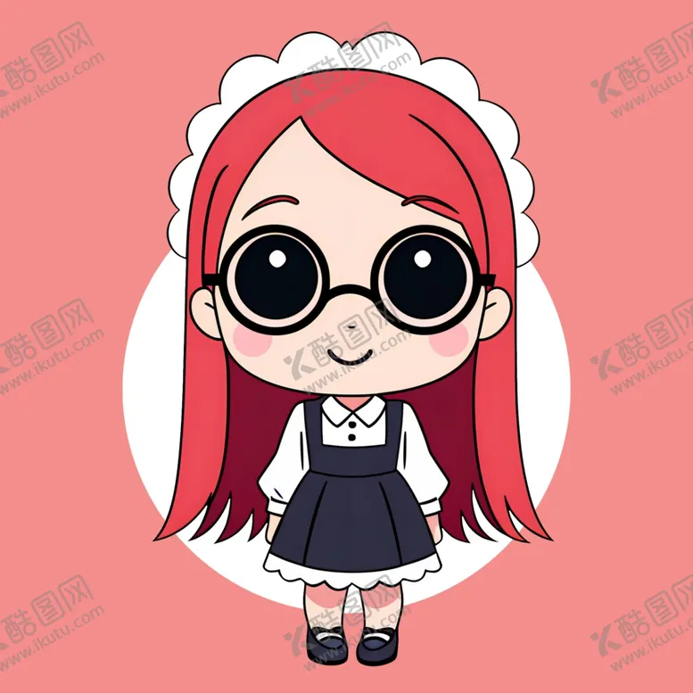 编号：34596901251025052114【酷图网】源文件下载-手绘卡通小女孩