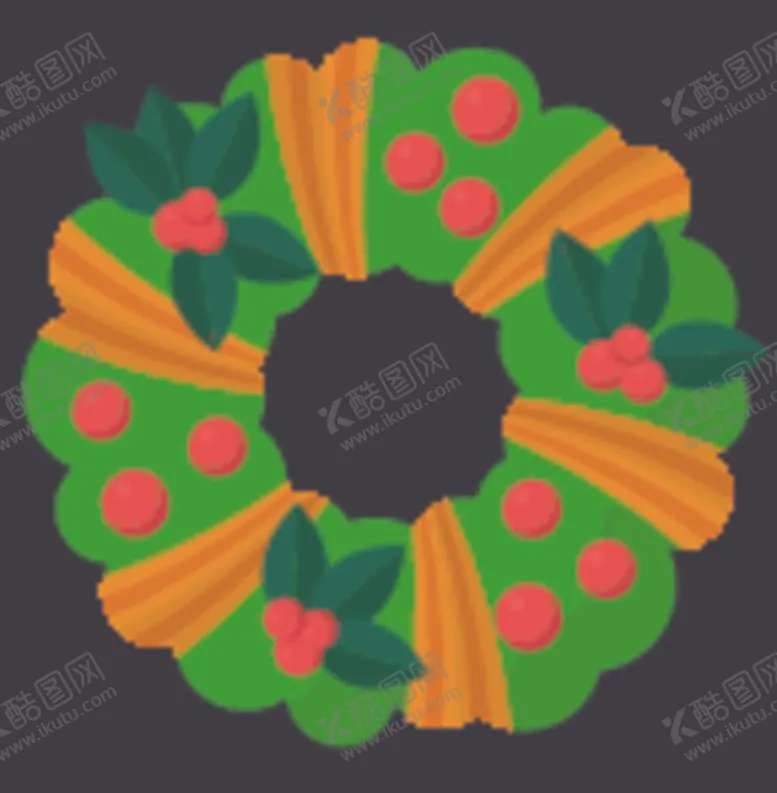 编号：36533407021528072088【酷图网】源文件下载-圣诞花环