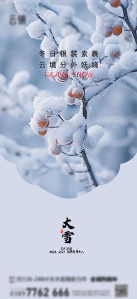 房地产大雪海报