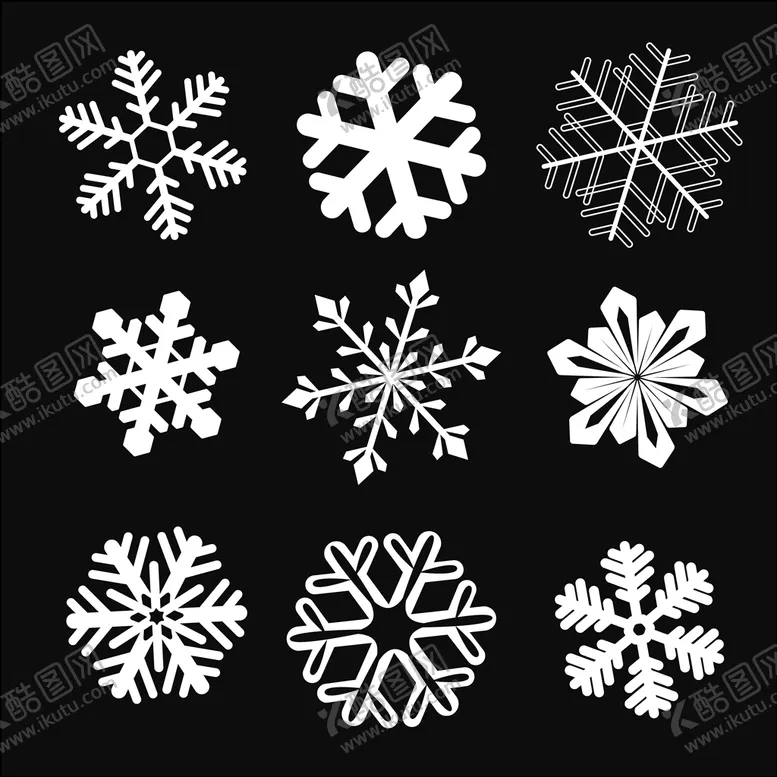 编号：27083509130231519702【酷图网】源文件下载-雪花白色冰雪