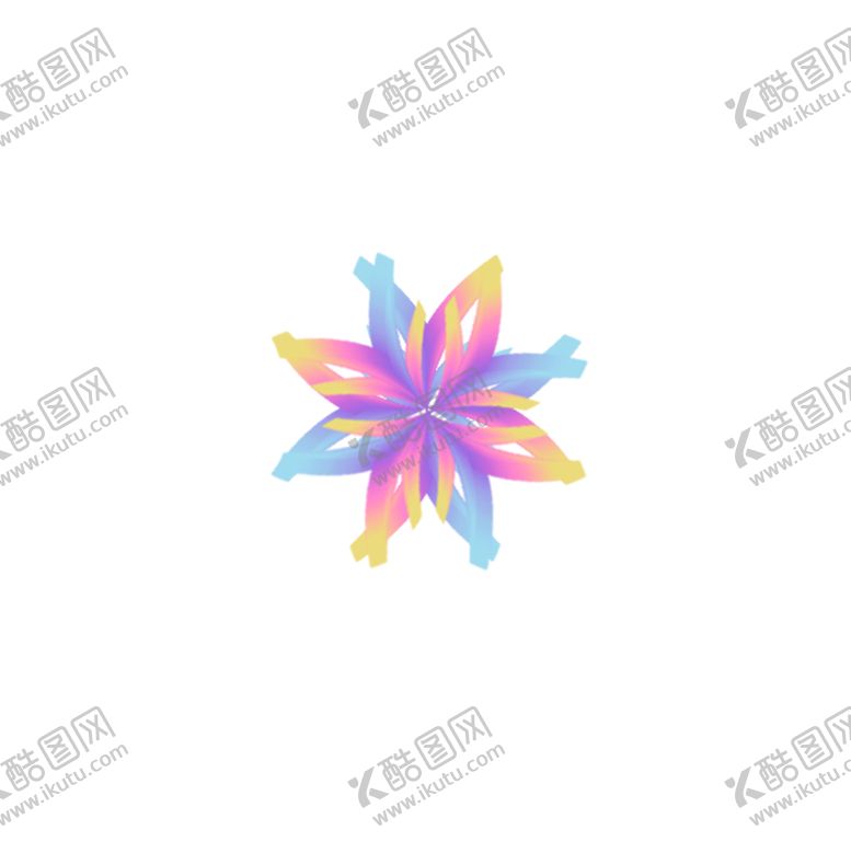 编号：32031409252225488755【酷图网】源文件下载-渐变三色花