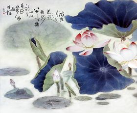 淡雅荷花背景