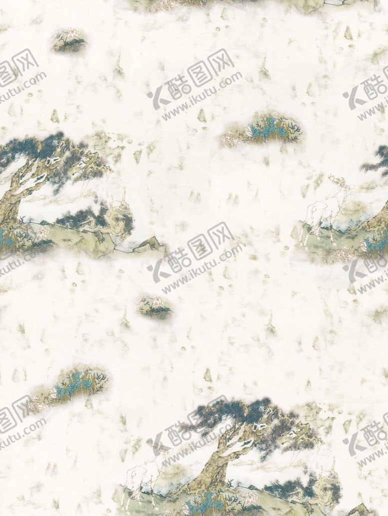 编号：81342606031225535764【酷图网】源文件下载-水墨风格山水纹理图案