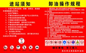 加油站卸油操作规程及进站须知