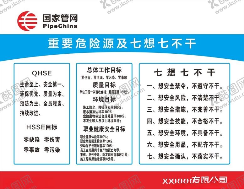编号：24919001260534174193【酷图网】源文件下载-国家管网重要危险源及七想七不干