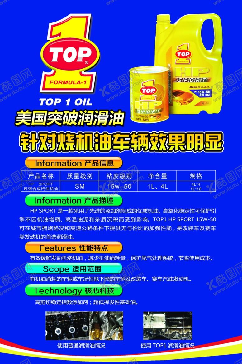 编号：34287905120610081558【酷图网】源文件下载-润滑油海报