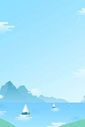 雨水海报素材广告飞机稿朋友圈