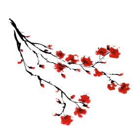 梅花树枝元素