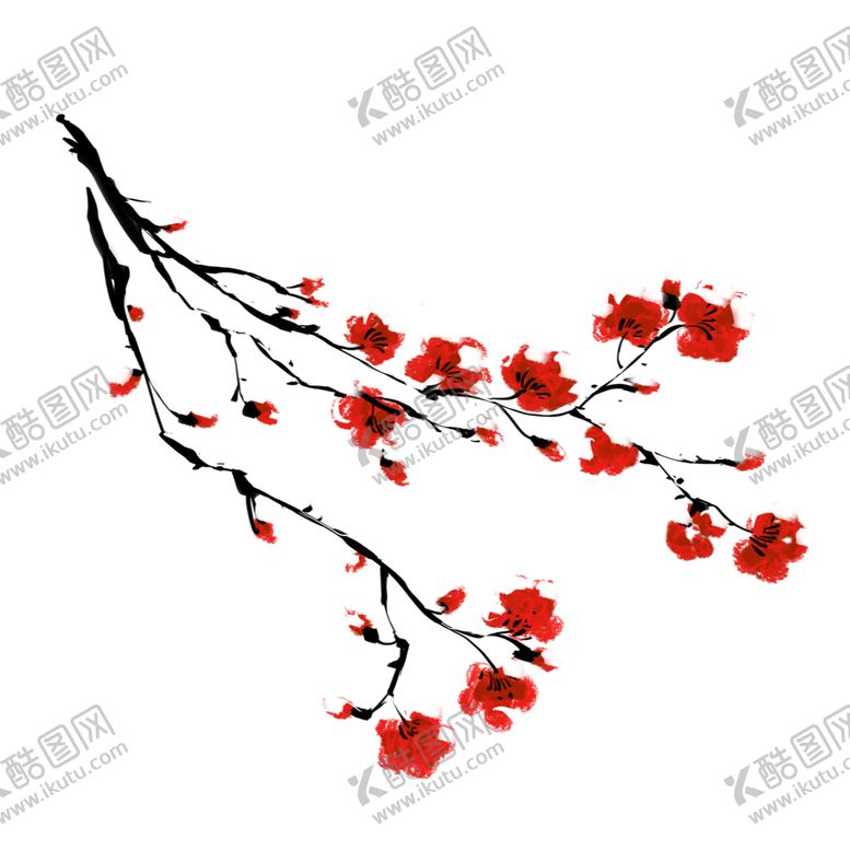 编号：48811905130951572088【酷图网】源文件下载-梅花树枝元素