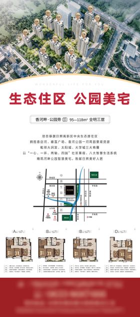 地产价值点户型易拉宝展架