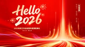 欢度2026喜迎新年背景图