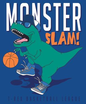 欧式可爱恐龙装饰画