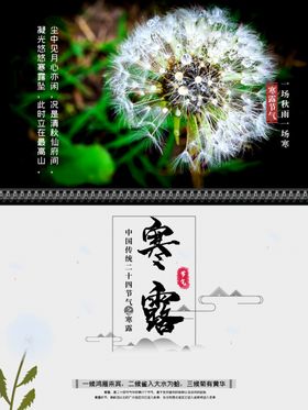 寒露宣传海报