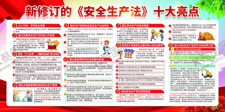 编号：18554402251736307028【酷图网】源文件下载-安全生产法十大亮点